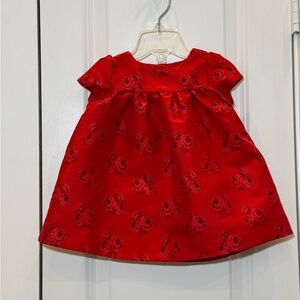 Janie and Jack Formal Red Dress with Roses